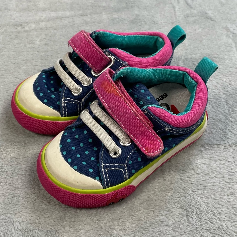 See Kai Run Kids Shoes - Pink, Blue, and Green